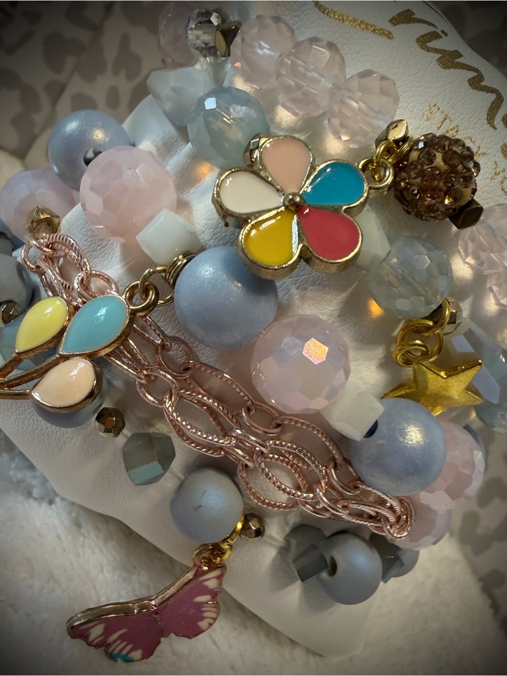 New ERIMISH Bracelets - 5 Pc -Pink & Blue - Custom Regular, Kids or Extended - Picture 2 of 3